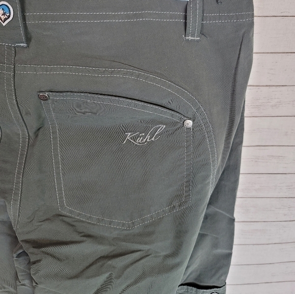 KUHL BANDITA CONVERTIBLE PANTS IN GREEN, SZ 6 - Picture 11 of 13